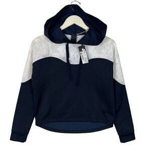 New Twisty Parallel Universe Unisex Women Pullover Navy White Hoodie US Small